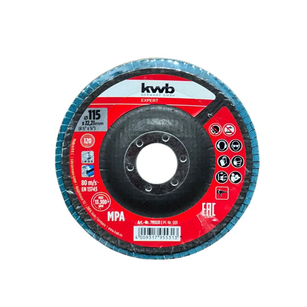 Disco Traslapado Cut-fix 4.1/2" Grano 120 Kwb image number 0.0